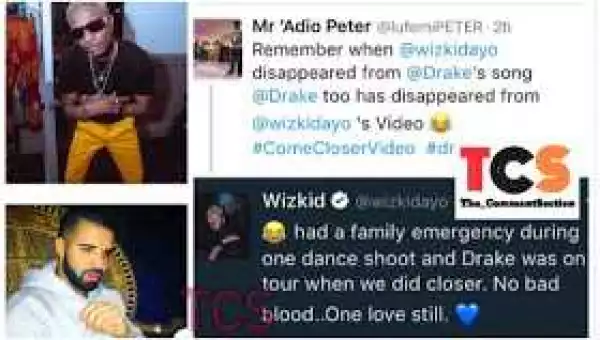 Wizkid explains why Drake didn